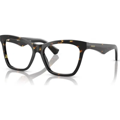 Burberry 52mm Cat Eye Optical Glasses In Brown