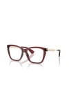 Burberry 52mm Cat Eye Optical Glasses In Red