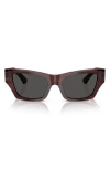 Burberry 52mm Cat Eye Sunglasses In Brown