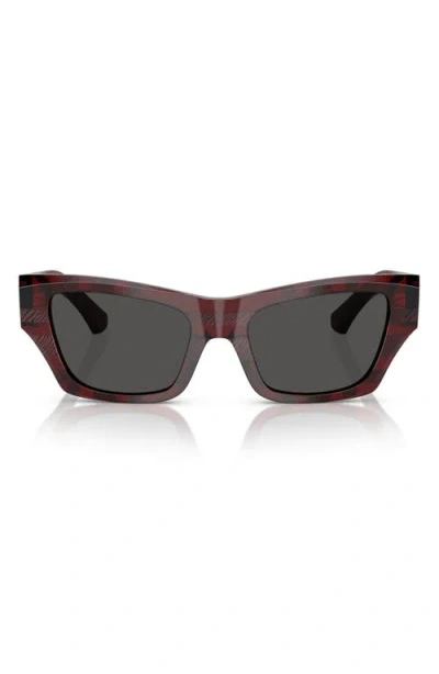 Burberry 52mm Cat Eye Sunglasses In Brown