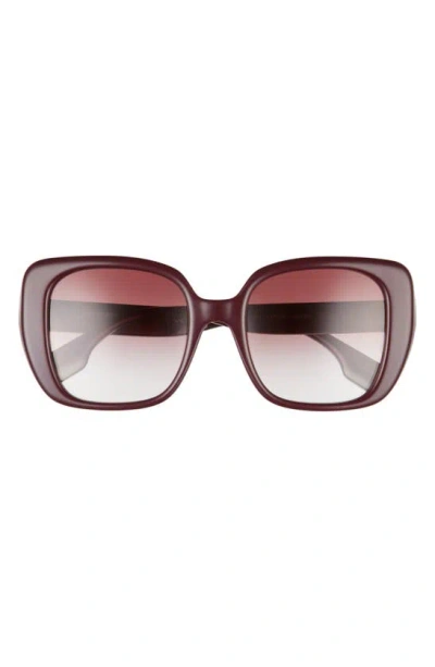 Burberry Woman Sunglass Be4371 Helena In Bordeaux