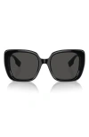 Burberry 52mm Gradient Square Sunglasses In Dark Grey