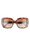 Burberry 52mm Gradient Square Sunglasses In Light Havana