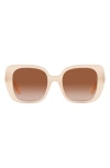 Burberry 52mm Gradient Square Sunglasses In Neutral