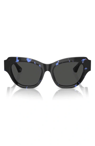 Burberry 52mm Irregular Sunglasses In Blue