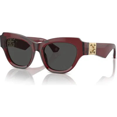 Burberry 52mm Irregular Sunglasses In Brown