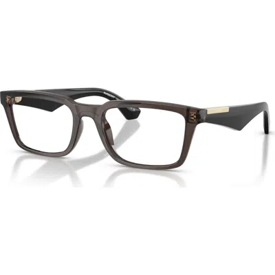 Burberry 52mm Rectangle Optical Glasses In Black