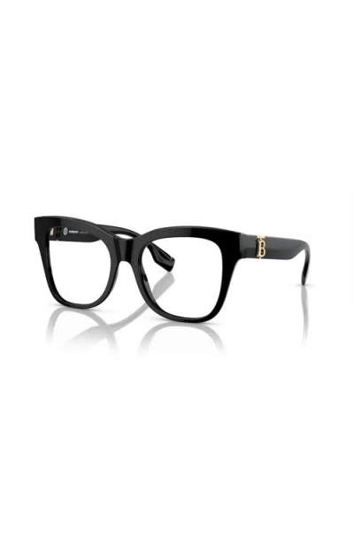 Burberry 52mm Square Optical Glasses In Black