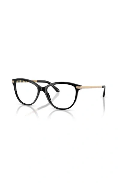 Burberry 52mm Square Optical Glasses In Black