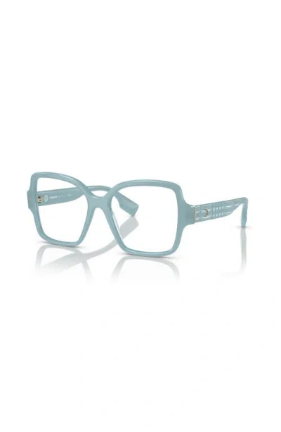 Burberry 52mm Square Optical Glasses In Blue