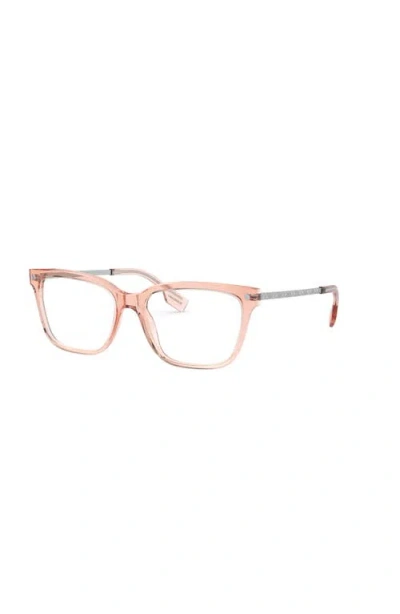 Burberry 52mm Square Optical Glasses In Brown
