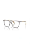 Burberry 52mm Square Optical Glasses In Gray