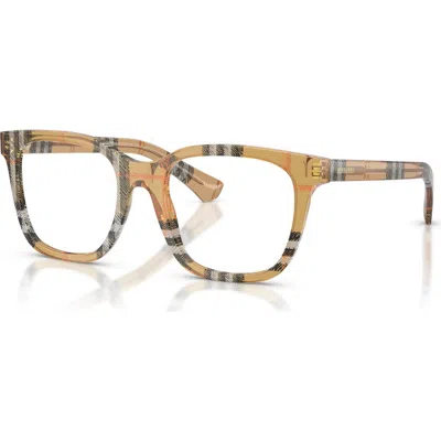Burberry 52mm Square Optical Glasses In Multi