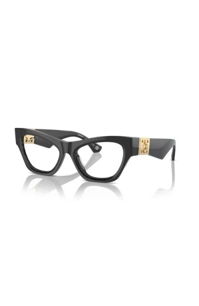 Burberry 53mm Cat Eye Optical Glasses In Gray