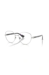 Burberry 53mm Phantos Optical Glasses In Metallic