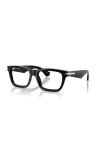 Burberry 53mm Rectangle Optical Glasses In Black