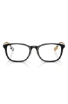 Burberry 53mm Rectangular Optical Glasses In Black