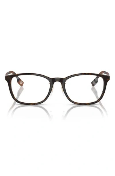 Burberry 53mm Rectangular Optical Glasses In Black