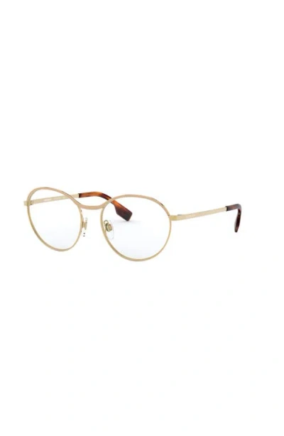 Burberry 53mm Round Optical Glasses In Sand