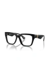 Burberry 53mm Square Optical Glasses In Black