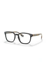 Burberry 53mm Square Optical Glasses In Black