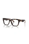 Burberry 53mm Square Optical Glasses In Brown