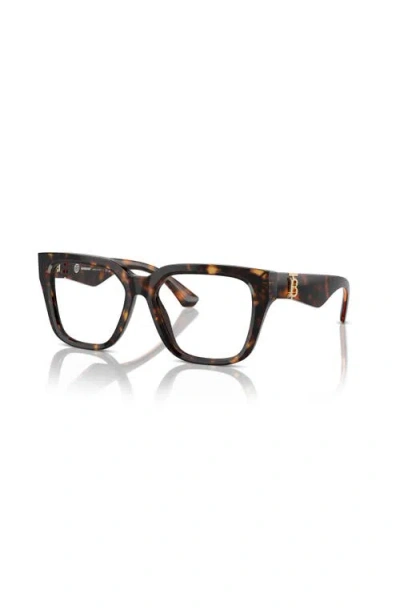 Burberry 53mm Square Optical Glasses In Brown