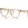 Burberry 53mm Square Optical Glasses In Brown