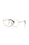 Burberry 53mm Square Optical Glasses In Gold
