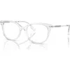 Burberry 53mm Square Optical Glasses In Transparent