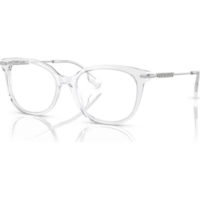 Burberry 53mm Square Optical Glasses In Transparent
