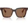 Burberry 53mm Square Sunglasses In Brown