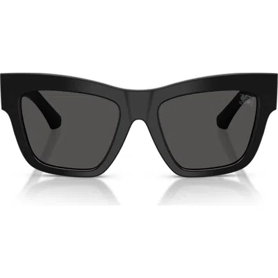Burberry 53mm Square Sunglasses In Black/dark Grey