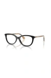 Burberry 54mm Cat Eye Optical Glasses In Black
