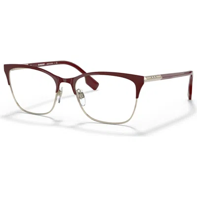 Burberry 54mm Cat Eye Optical Glasses In Burgundy