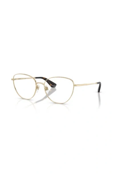 Burberry 54mm Cat Eye Optical Glasses In Gold
