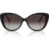 Burberry 54mm Gradient Cat Eye Sunglasses In Multi