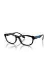 Burberry 54mm Irregular Optical Glasses In Black