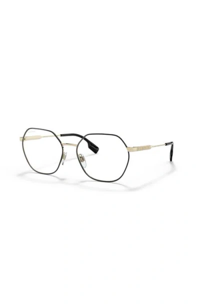 Burberry 54mm Irregular Optical Glasses In Black