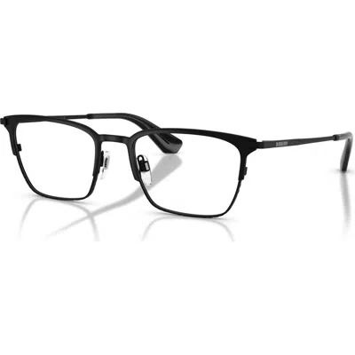 Burberry 54mm Rectangle Optical Glasses In Black
