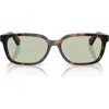 Burberry 54mm Rectangular Sunglasses In Brown