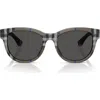 Burberry 54mm Round Sunglasses In Dark Green