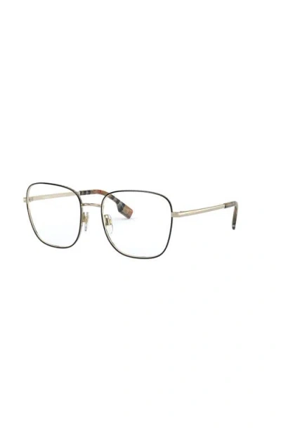 Burberry 54mm Square Optical Glasses In Gold