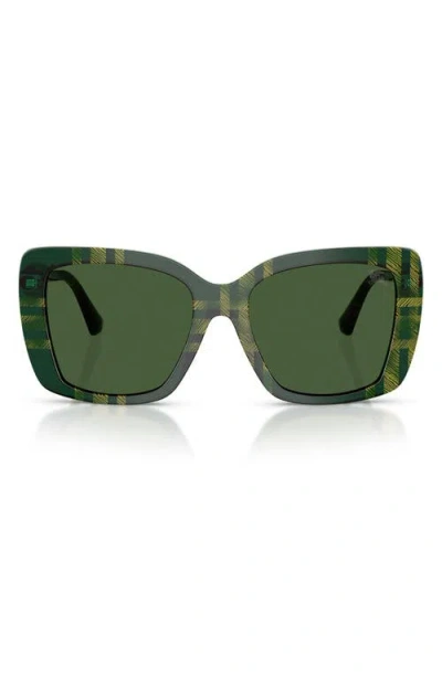 Burberry 54mm Square Sunglasses In Green