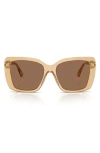 Burberry Womens Be4456 Square-frame Acetate Sunglasses Cream In 41677354 Beige