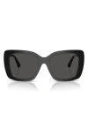 Burberry Woman Sunglass Be4456f In Black/dark Grey