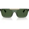 Burberry Rectangle-frame Sunglasses In Green/dark Green