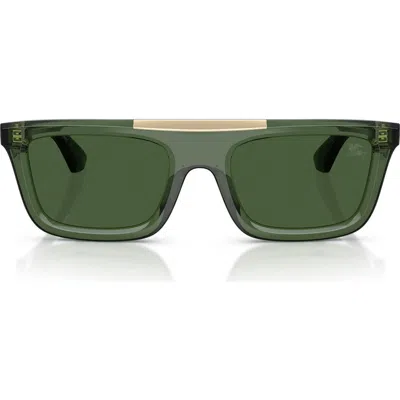 Burberry Rectangle-frame Sunglasses In Khaki