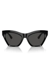 Burberry 55mm Cat Eye Sunglasses In Black
