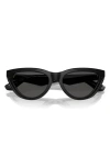 Burberry 55mm Cat Eye Sunglasses In Black/grey